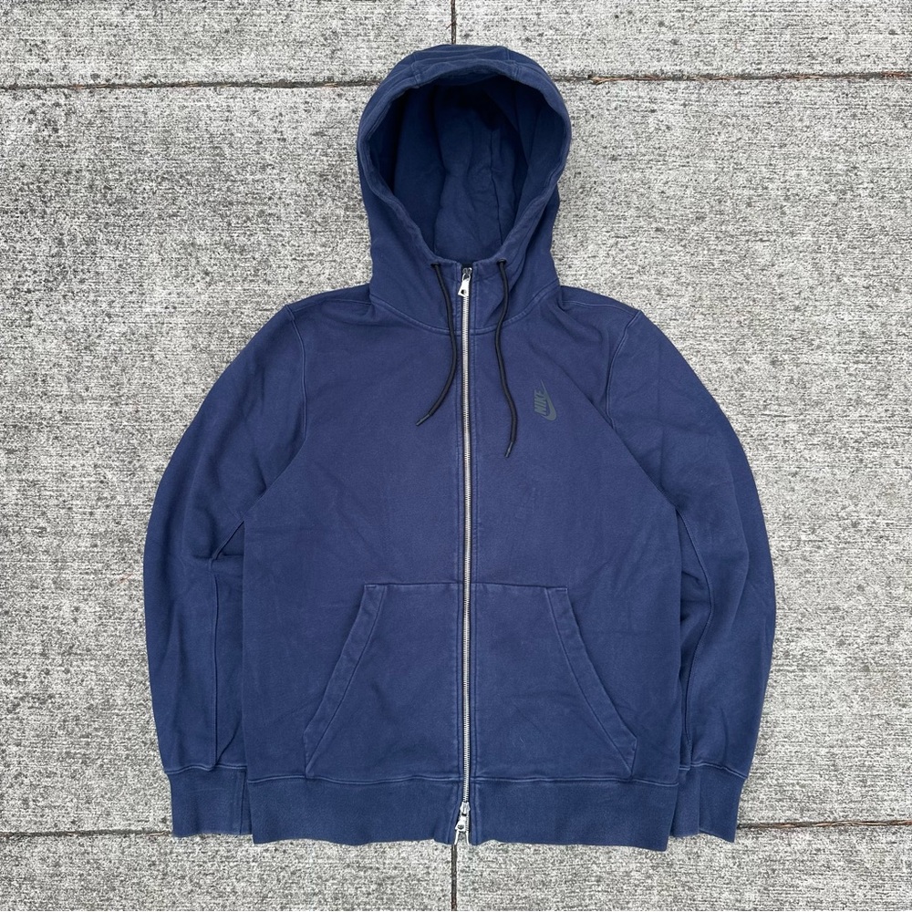 Nike Men's Navy Zip-Up Hoodie